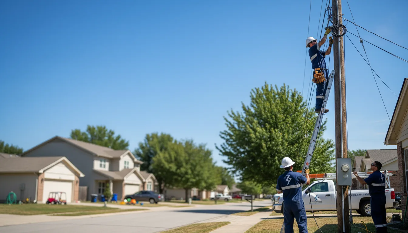 Residential electrician providing installation services in Mount Carmel, TN